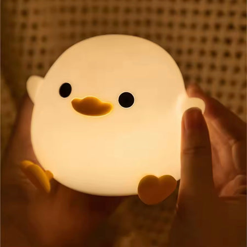 Cute Duck LED Night Light – Rechargeable Baby Nursery Lamp