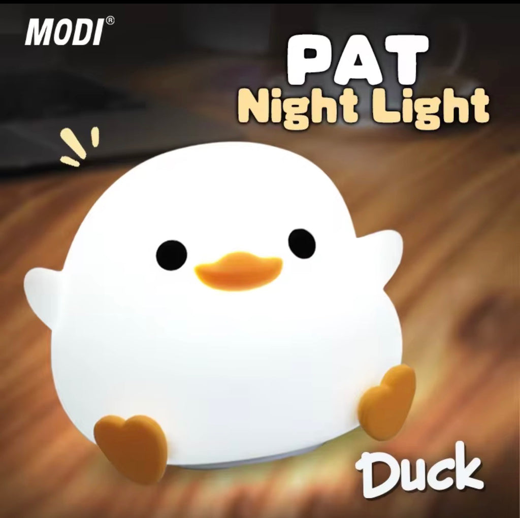 Cute Duck LED Night Light – Rechargeable Baby Nursery Lamp