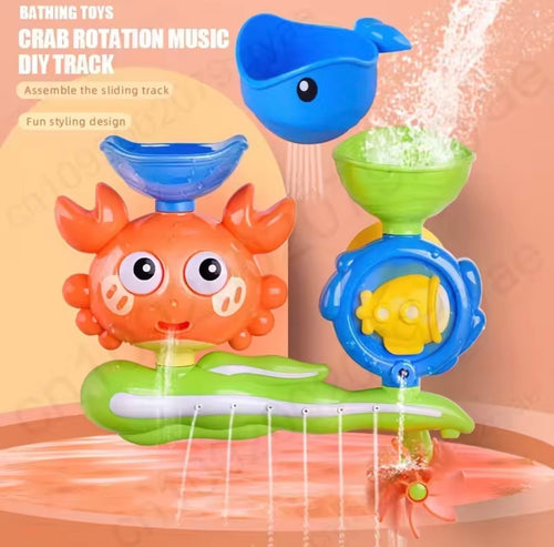 Interactive Suction Cup Bath Toy Set – Waterfall Bath Toys for Toddlers